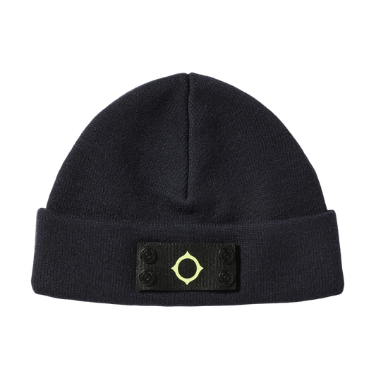 Ma.Strum Badge Dark Navy Beanie