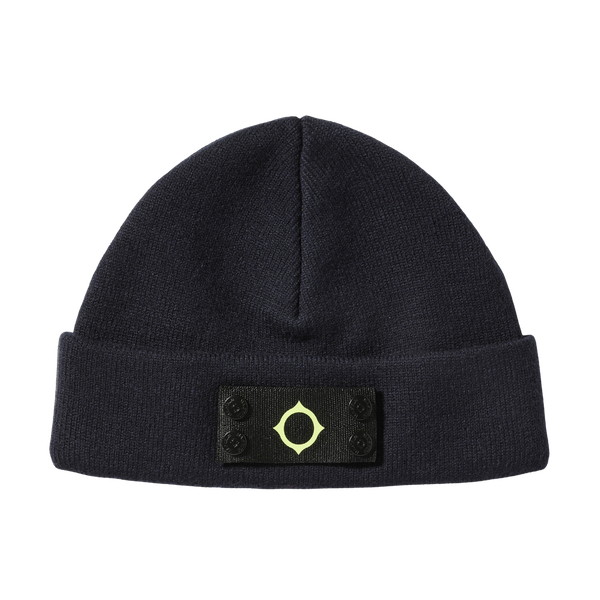 Ma.Strum Badge Dark Navy Beanie