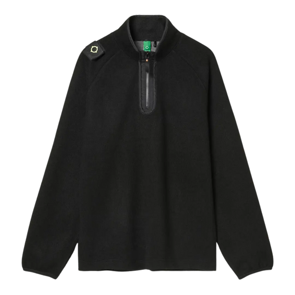 Ma.Strum Prism Funnel Knit Jet Black Jumper