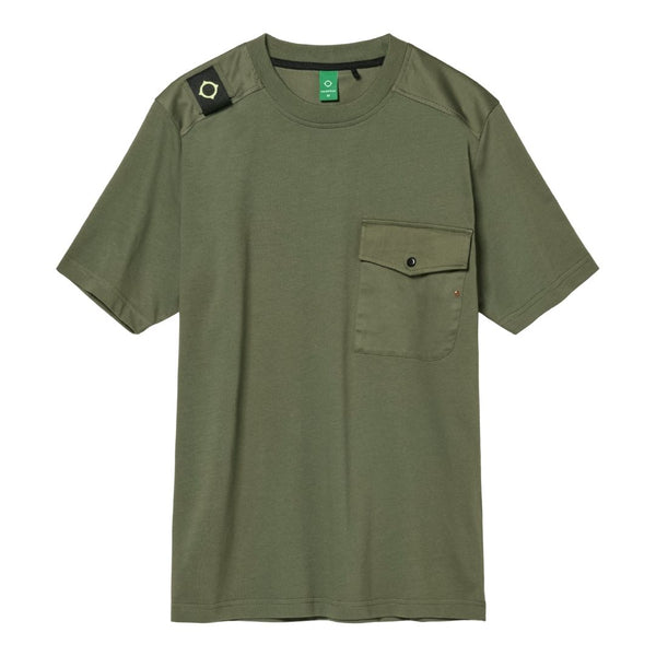 Ma.Strum Sark Pocket Bronze Green T-Shirt