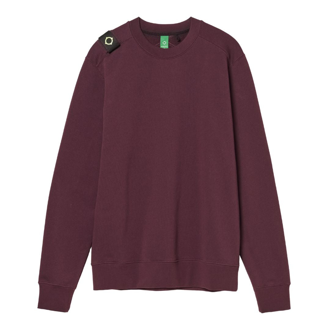 Ma.Strum Training Crew Wine Sweatshirt