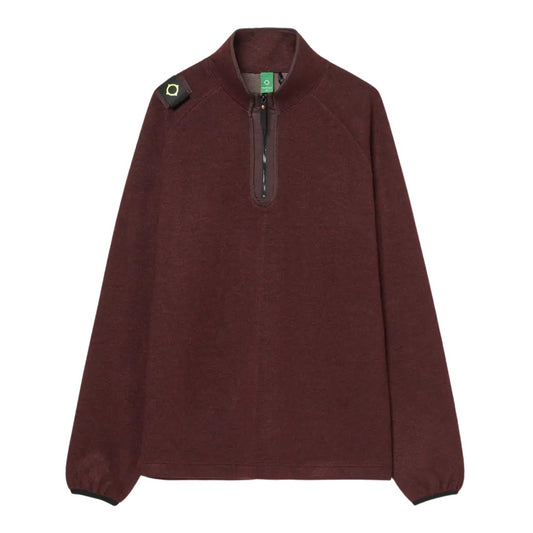 Ma.Strum Prism Funnel Knit Wine Jumper