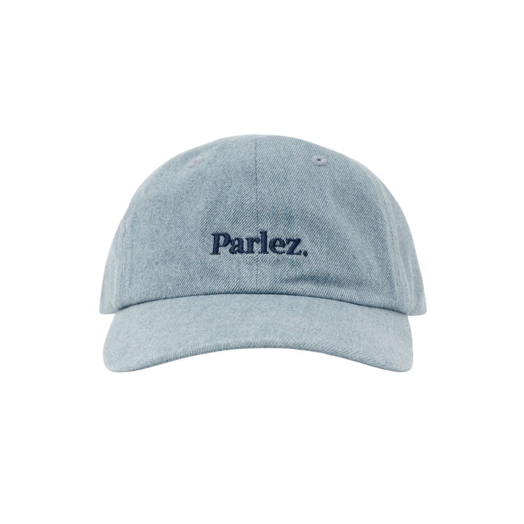 Parlez Boyd 6 Panel Low Profile Mid Indigo Wash Cap
