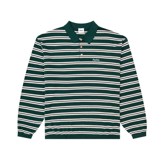 Parlez Crossfield L/S Deep Green Knit Polo