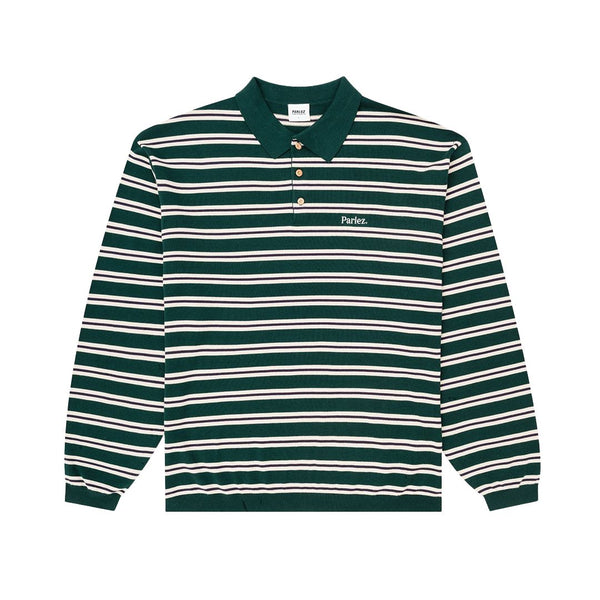 Parlez Crossfield L/S Deep Green Knit Polo