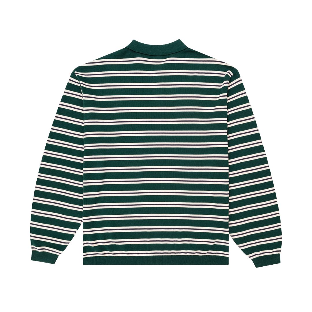 Parlez Crossfield L/S Deep Green Knit Polo