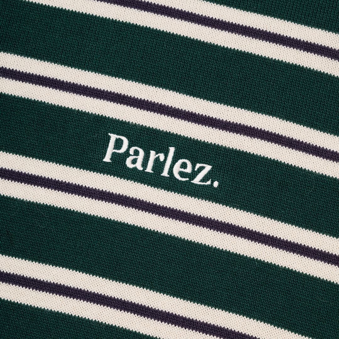 Parlez Crossfield L/S Deep Green Knit Polo