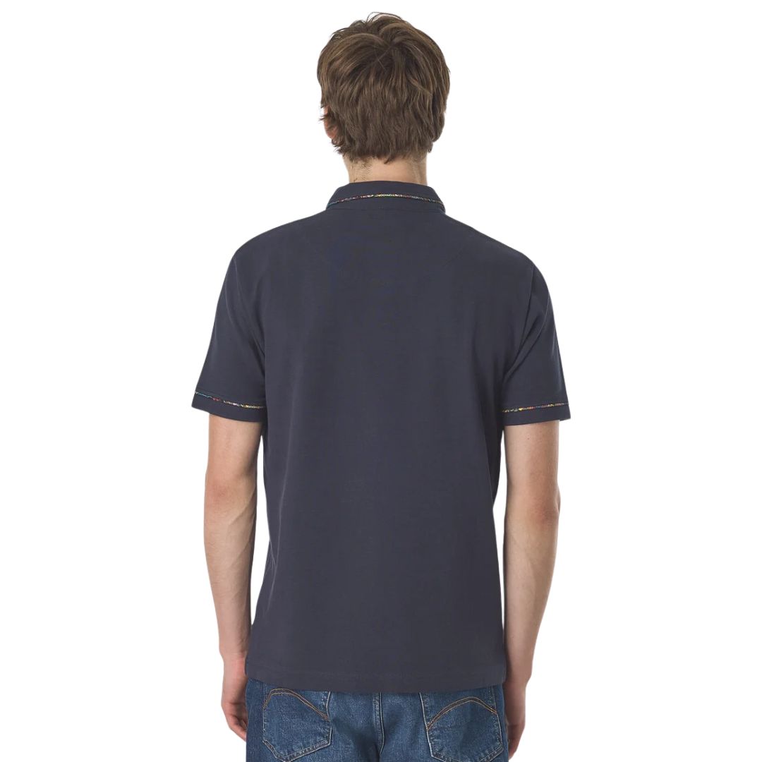 Pretty Green Albion Navy Polo
