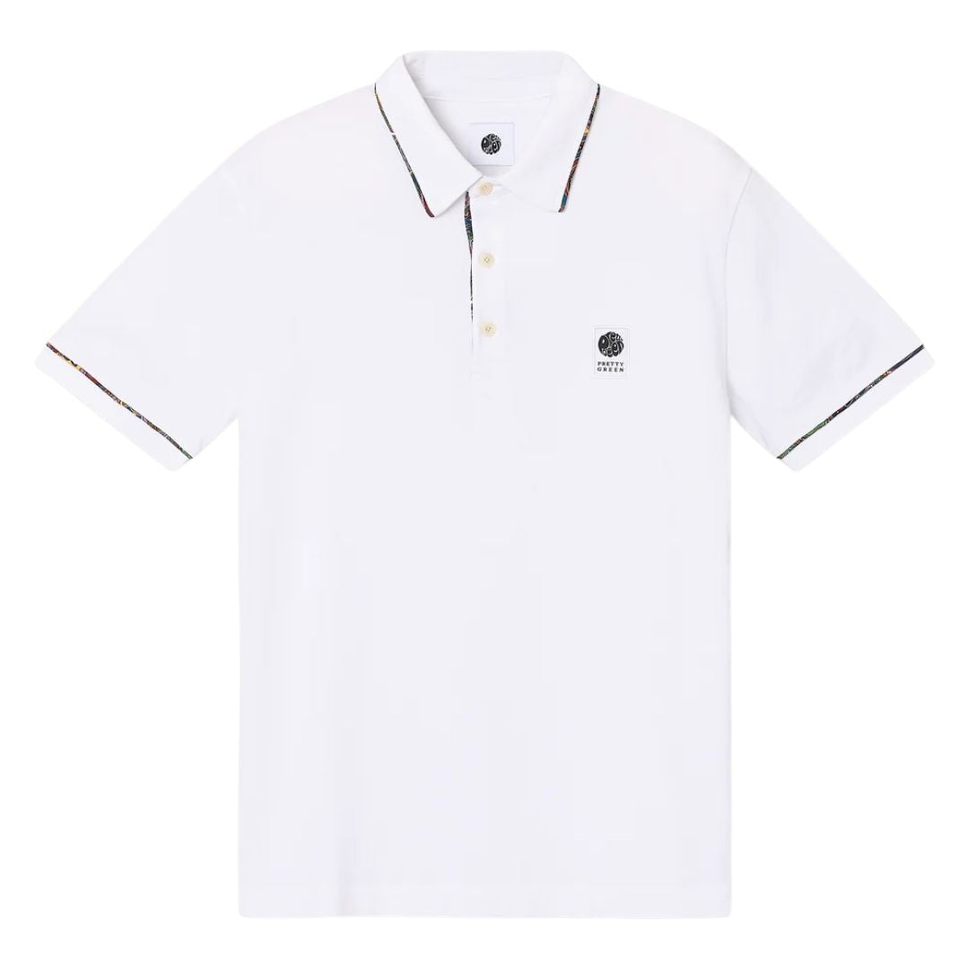 Pretty Green Albion White Polo