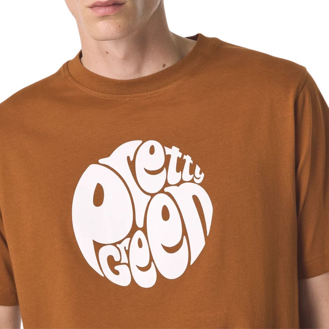 Pretty Green Gillespie SS Rust T-Shirt