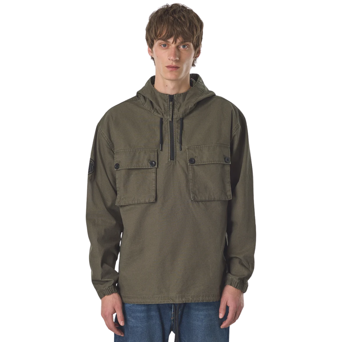 Pretty Green Hatton Smock Khaki Jacket
