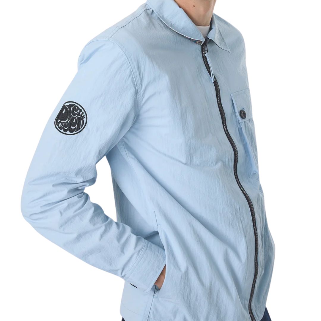 Pretty Green Heaton Sky Blue Overshirt