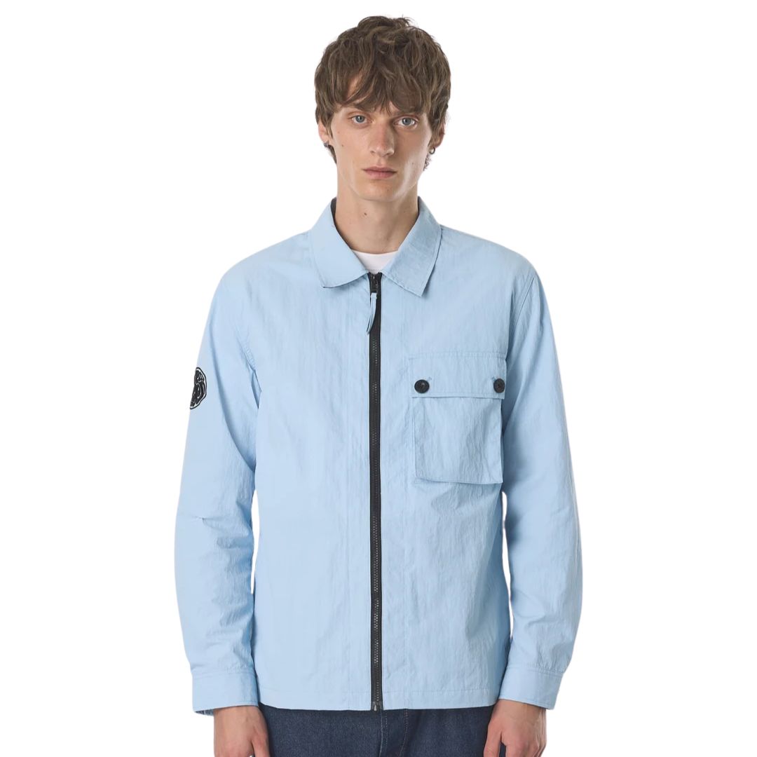 Pretty Green Heaton Sky Blue Overshirt