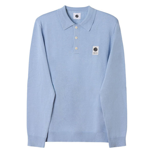 Pretty Green Merino Blend Sky Blue Polo