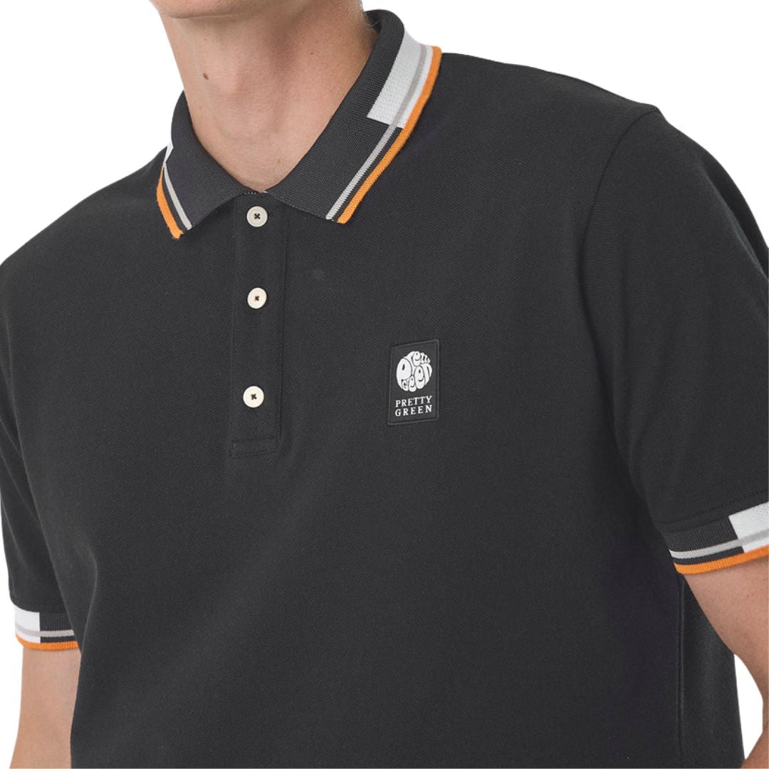 Pretty Green Overdale Black Polo
