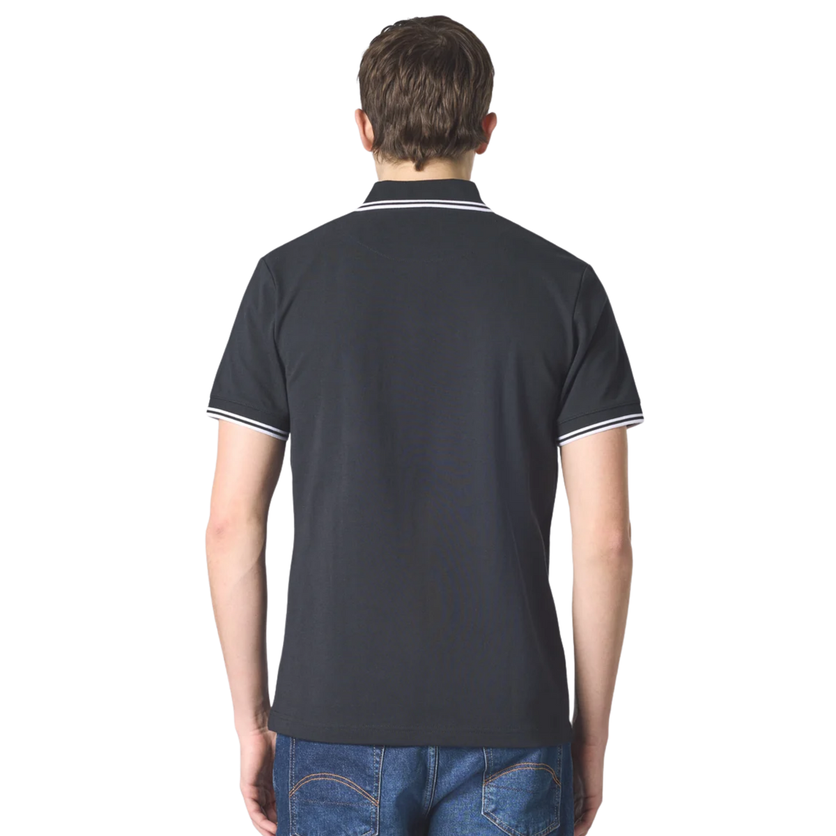 Pretty Green Rayner SS Black Polo