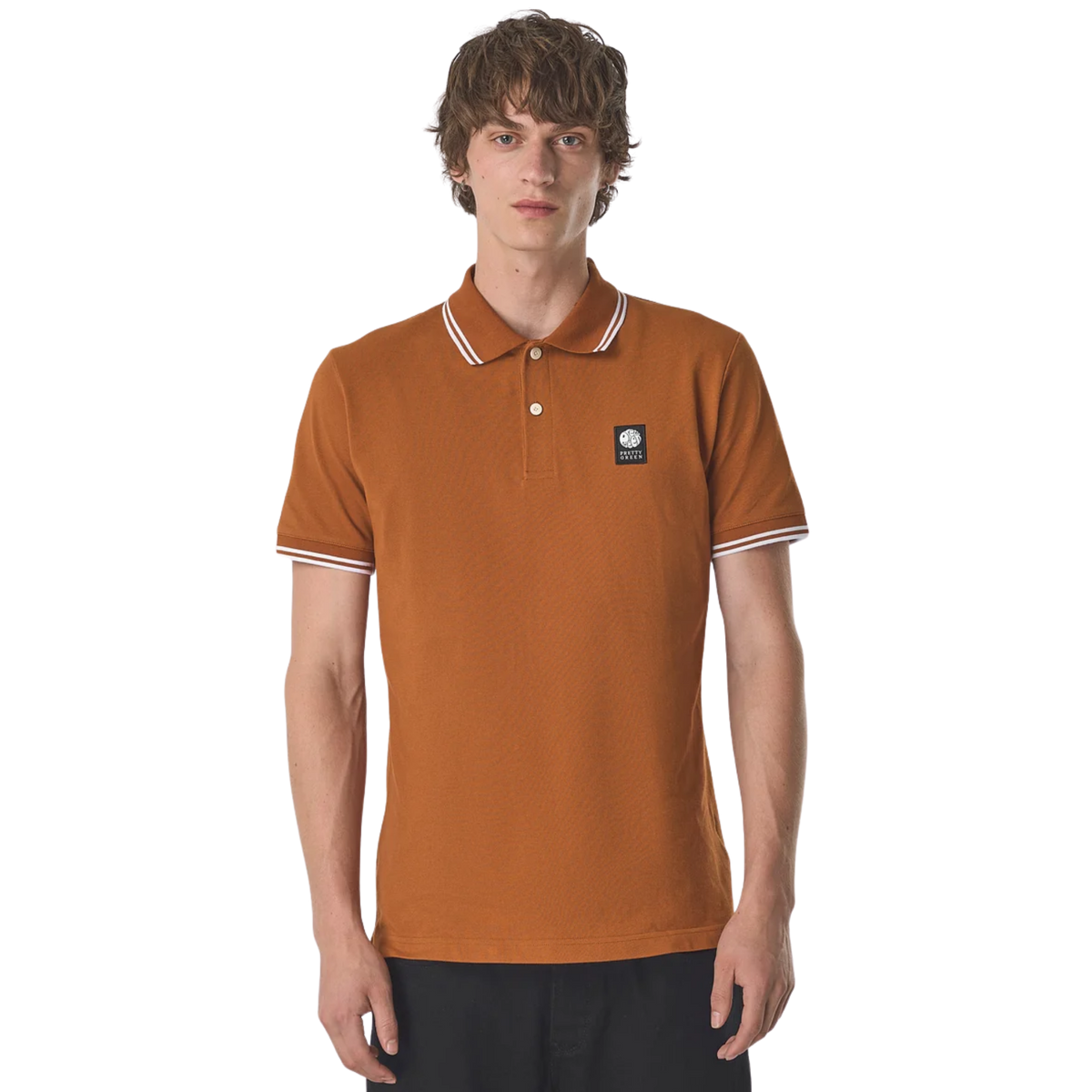 Pretty Green Rayner SS Rust Polo