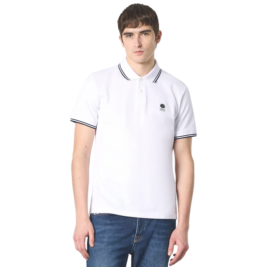 Pretty Green Rayner SS White Polo