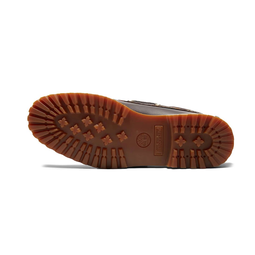 Timberland Authentic 3-Eye Lug Handsewn Brown Boat Shoe
