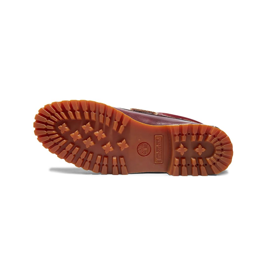 Timberland Authentic 3-Eye Lug Handsewn Burgundy Boat Shoe