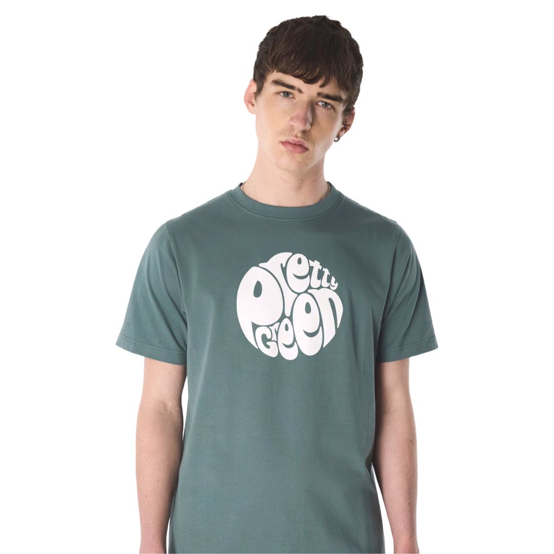 Pretty Green Gillespie SS Teal T-Shirt