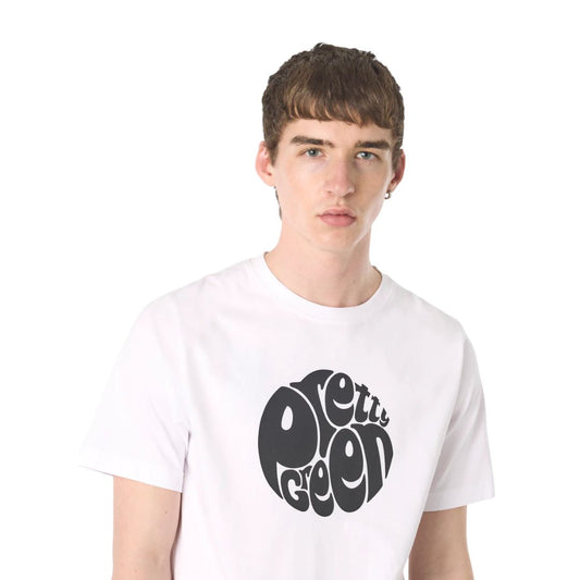 Pretty Green Gillespie SS White T-Shirt