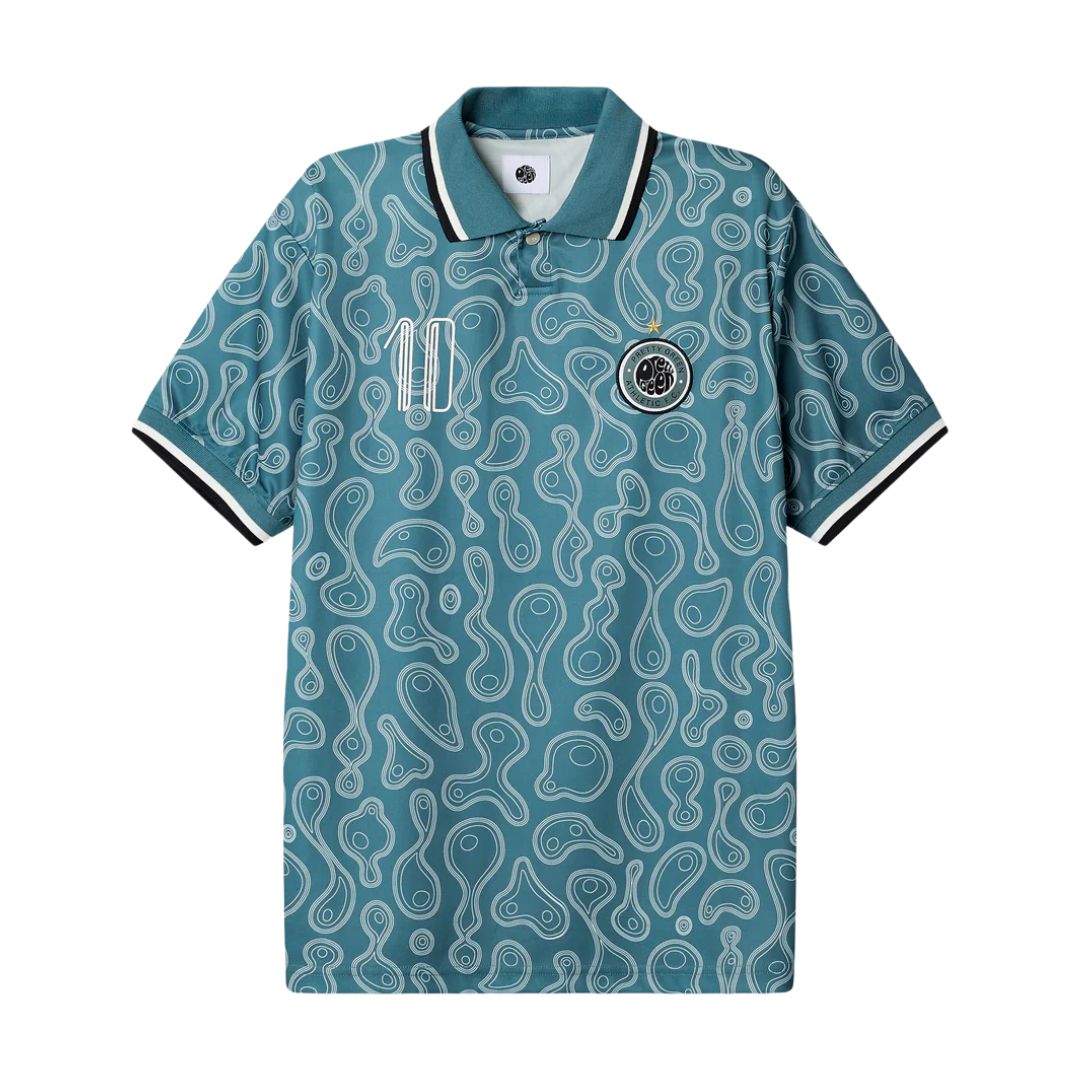 Pretty Green Outro Blue Football Top
