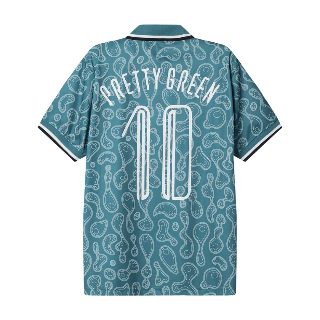 Pretty Green Outro Blue Football Top
