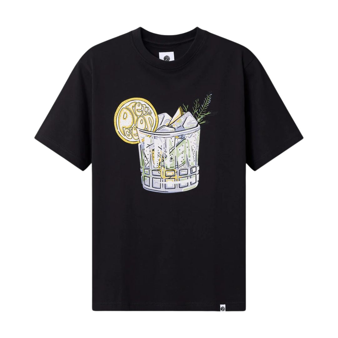 Pretty Green Gin and Tonic Black T-Shirt