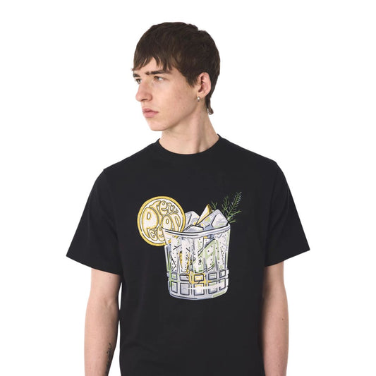Pretty Green Gin and Tonic Black T-Shirt