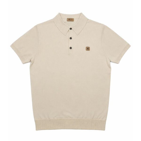 Gabicci Vintage Jackson Cream Polo Shirt