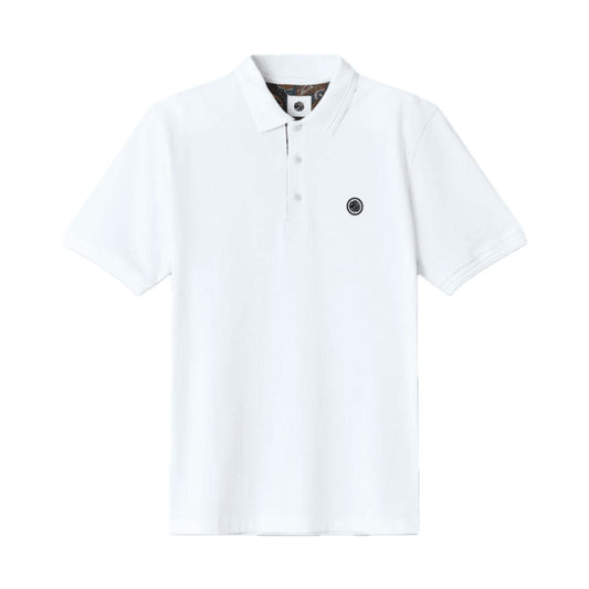 Pretty Green House Paisley Placket White Polo
