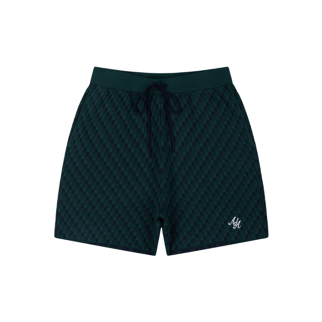Alma De Ace Rezio Green Knitted Shorts