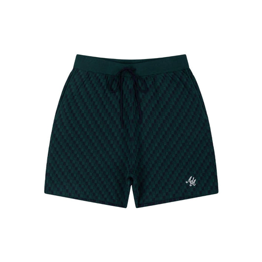 Alma De Ace Rezio Green Knitted Shorts