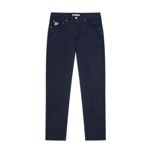 Lois Navy Cotton Plus Terrace Pant