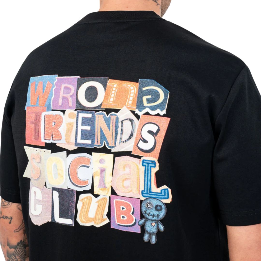 Wrong Friends Social Club Black T-Shirt
