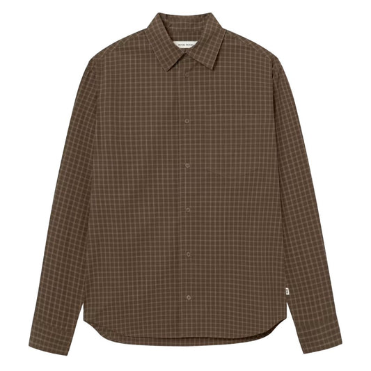 Wood Wood WWNico Brown Check Shirt