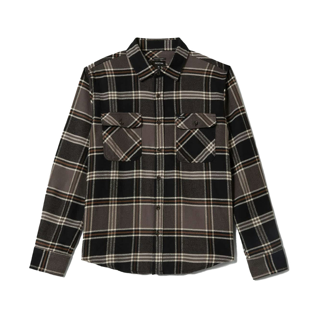 Brixton Black/Charcoal/Pinecone Bowery L/S Flannel Shirt image 0