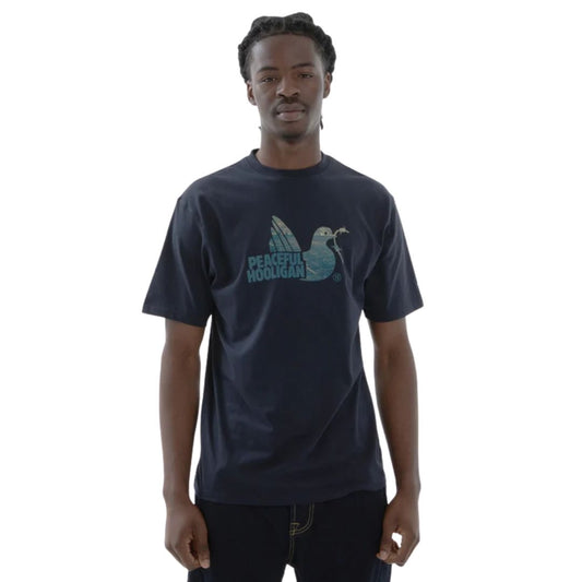 Peaceful Hooligan Hackney Navy T-Shirt image 0
