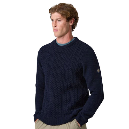 Henri Lloyd Dark Navy Abersoch Cable Knit Jumper image 0