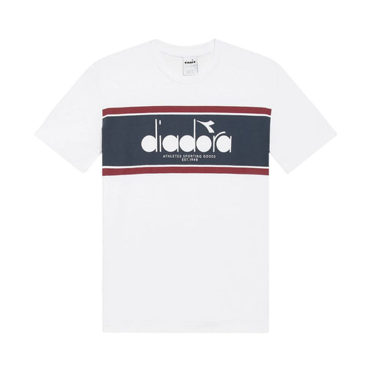 Diadora Super White/Empire Red SS Logo T-Shirt image 0