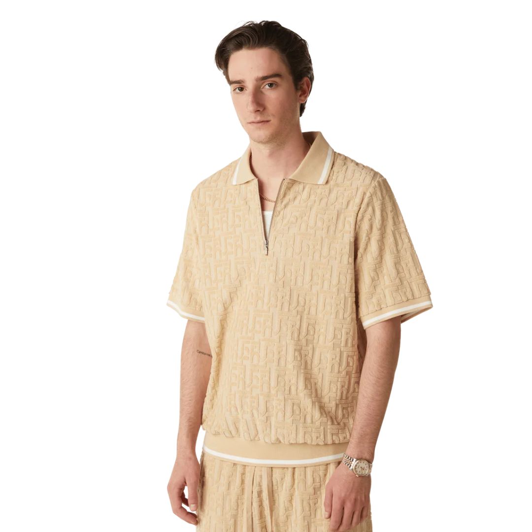 HUF Tether Jacquards Terry Twill Polo image 3