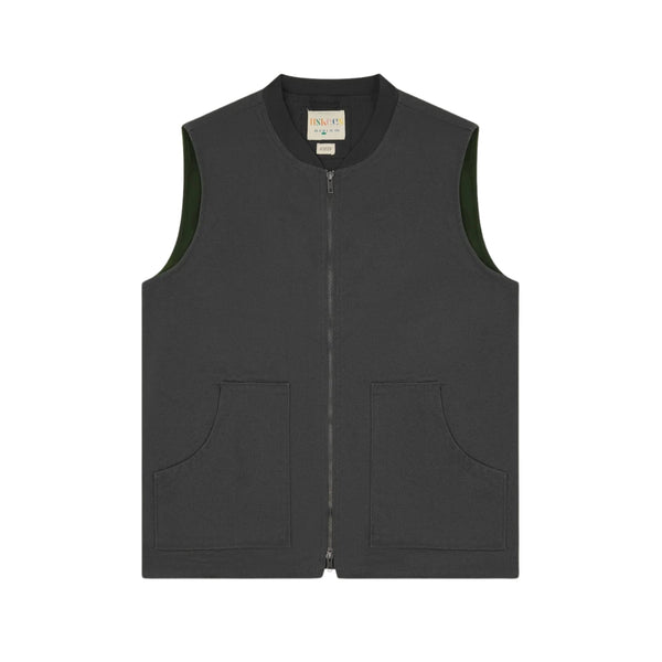Uskees Charcoal #3029 Canvas Vest with Patch Pockets image 0