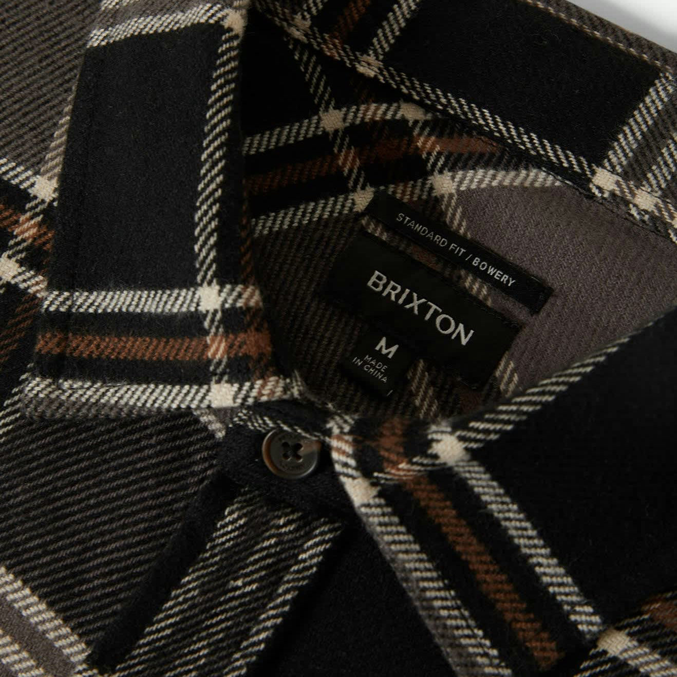 Brixton Black/Charcoal/Pinecone Bowery L/S Flannel Shirt image 1