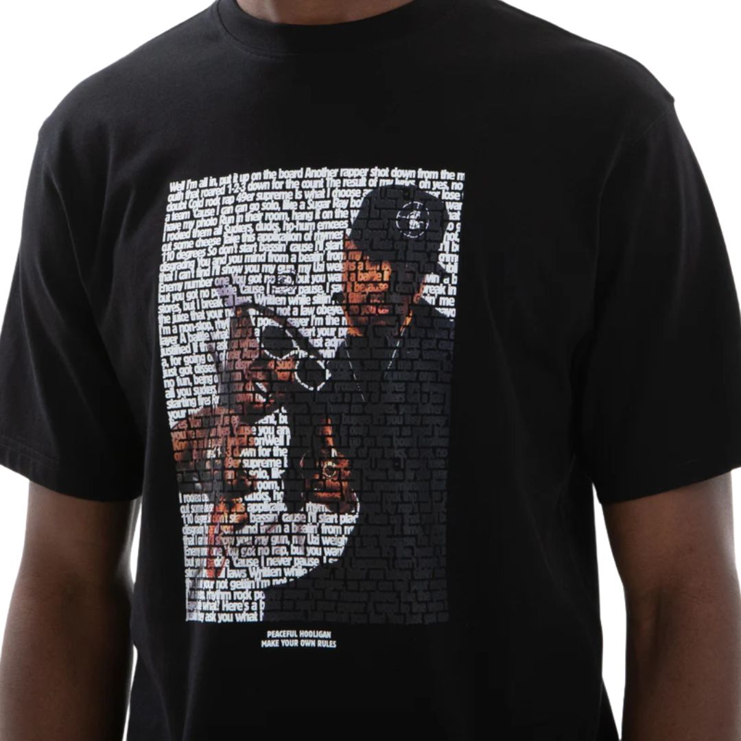 Peaceful Hooligan No 1 T-Shirt Black image 1