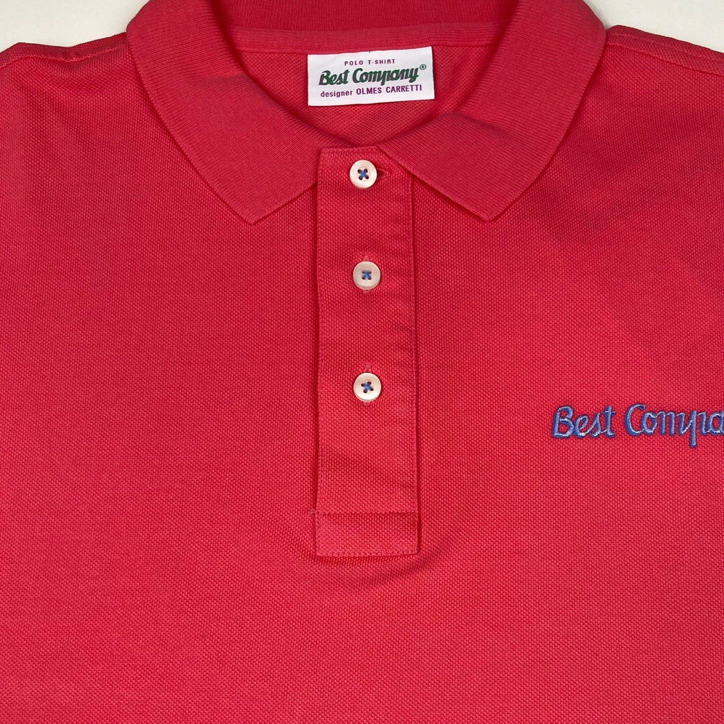 Best Company Vintage Red Cotton Polo Shirt image 2