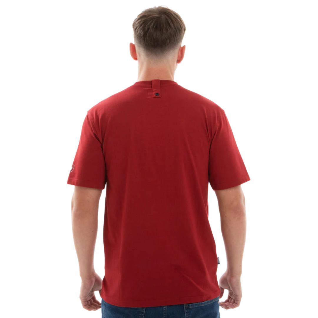 Peaceful Hooligan No 1 T-Shirt Dark Red image 3