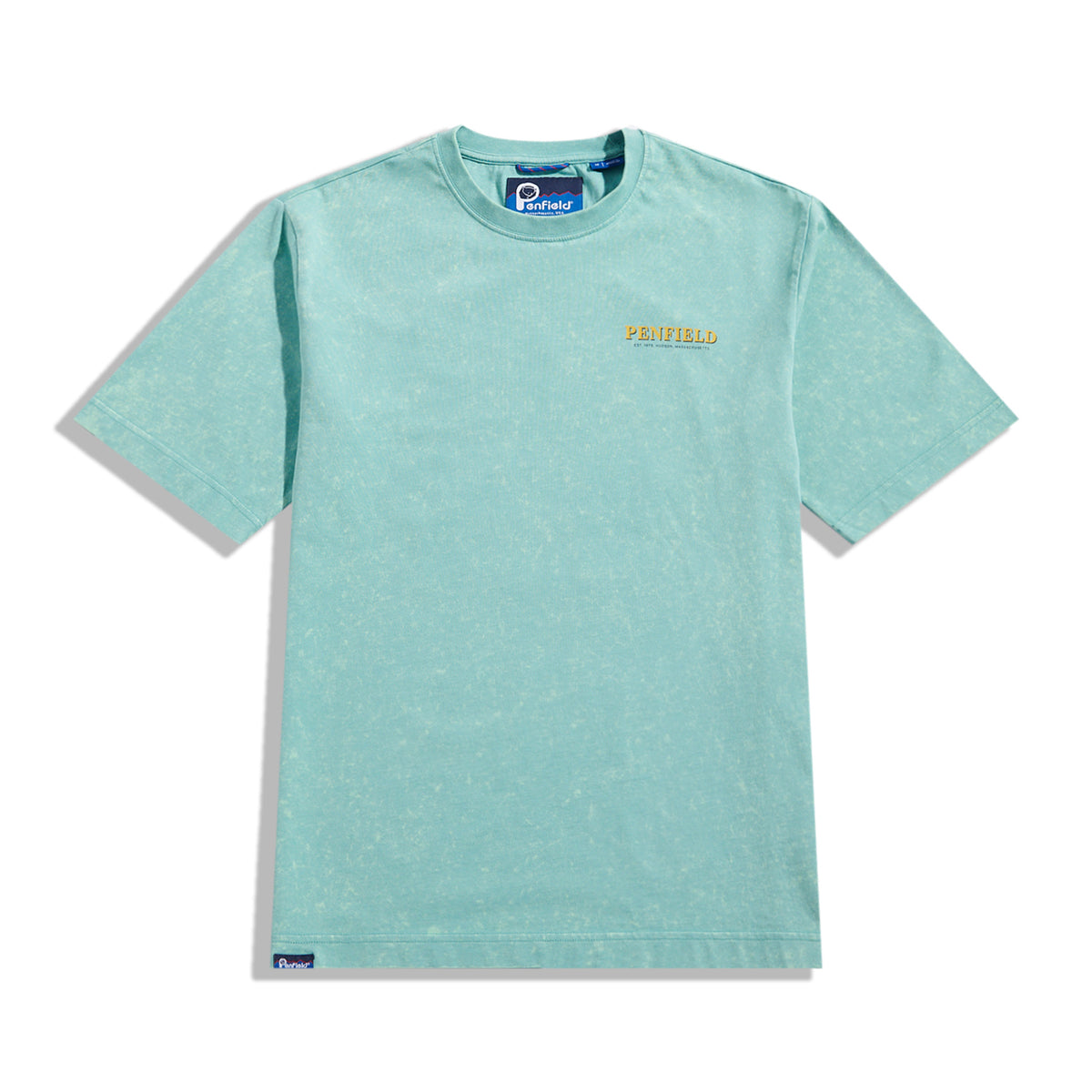Penfield Whale Scene Dusty Turquoise T-Shirt