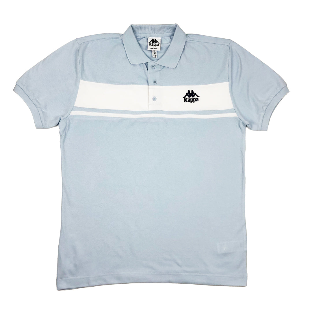Kappa Authentic Urwen Chest Panel Polo Shirt Sky Blue image 0