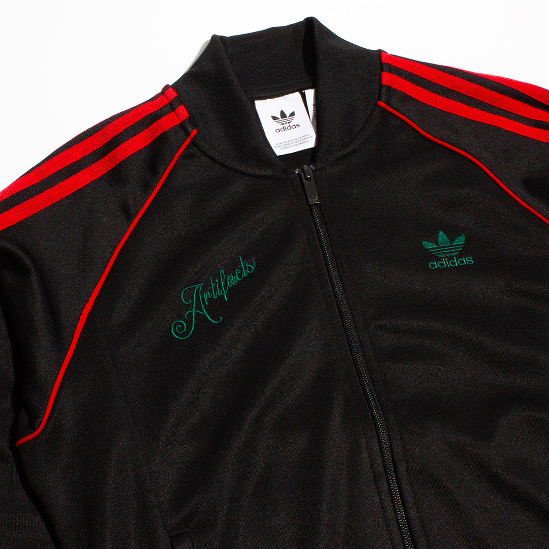 Artifacts X Adidas Black Customized Superstar Track Top image 1